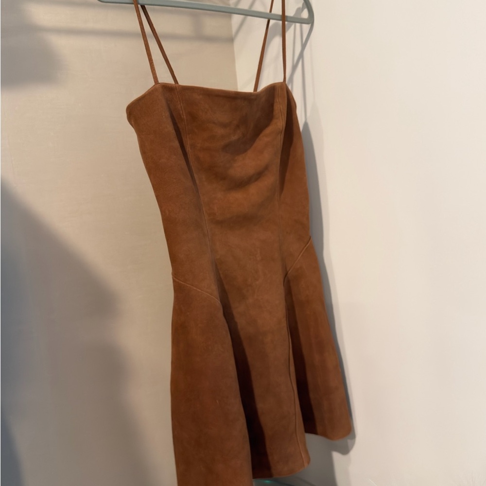 Elwood Brown Suede Dress - Picture 5 of 7